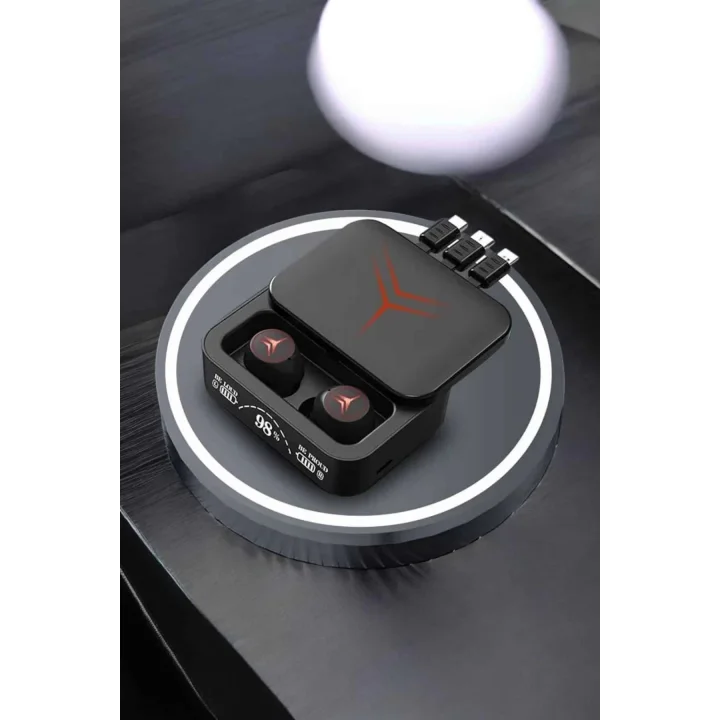 Mey İthalat® Bluetooth Kulaklık Powerbank Özelliği Yüksek Ses Kaliteli TWS Kulaklık