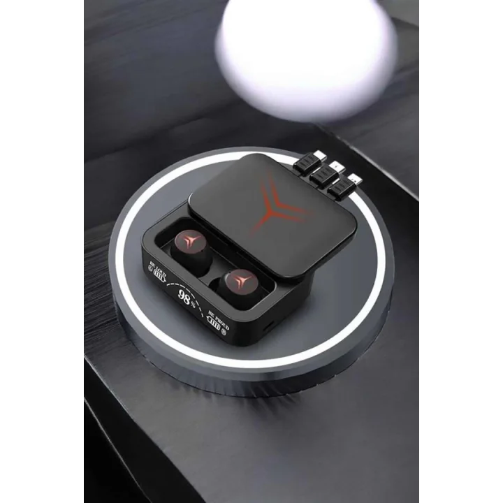 Mey İthalat® Bluetooth Kulaklık Powerbank Özelliği Yüksek Ses Kaliteli TWS Kulaklık