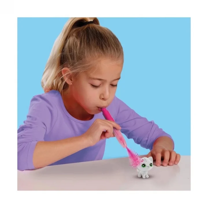 Mey İthalat® Boya Üfleme Kalemi 3x Kedicik Sürprizi