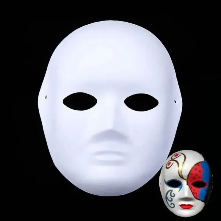 Mey İthalat® Boyanabilir Surat Model Maske – Lastikli | Kendin Tasarla