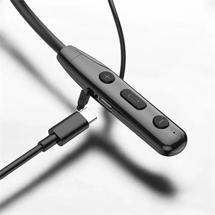 Mey İthalat® Boyun Bantlı Bluetooth Kulaklık ANC Özellikli Kulaklık İçi