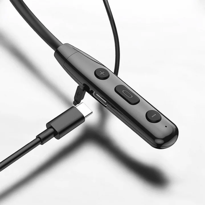 Mey İthalat® Boyun Bantlı Bluetooth Kulaklık ANC Özellikli Kulaklık İçi