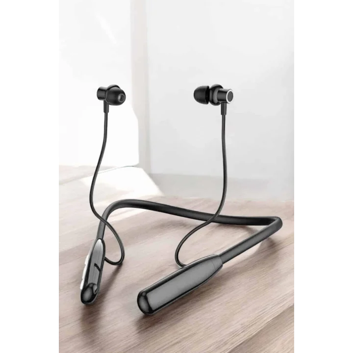 Mey İthalat® Boyun Bantlı Bluetooth Kulaklık Yüksek Ses Kaliteli 100 Saat Kulaklık