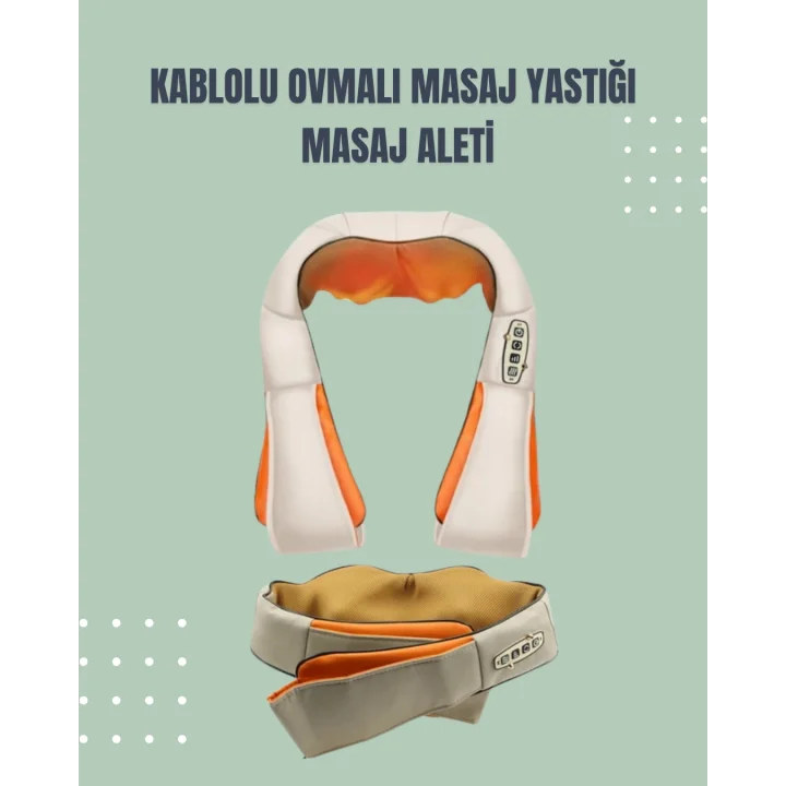 Mey İthalat® Boyun ve Omuz Masaj Aleti – Ovmalı ve Isıtmalı, Ev Tipi Masaj Deneyimi
