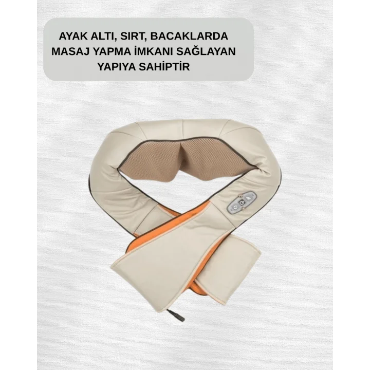 Mey İthalat® Boyun ve Omuz Masaj Aleti – Ovmalı ve Isıtmalı, Ev Tipi Masaj Deneyimi