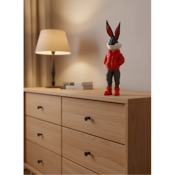 Mey İthalat® Bugs Bunny Büyük Boy Figür 10×34 cm Salon Dekoru