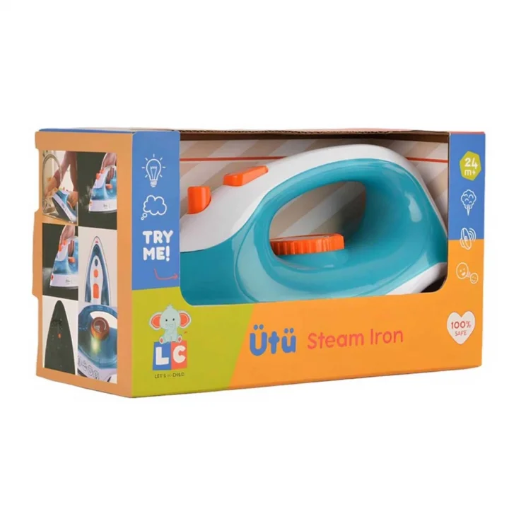 Mey İthalat® Buharlı Işıklı ve Sesli Oyuncak Ütü