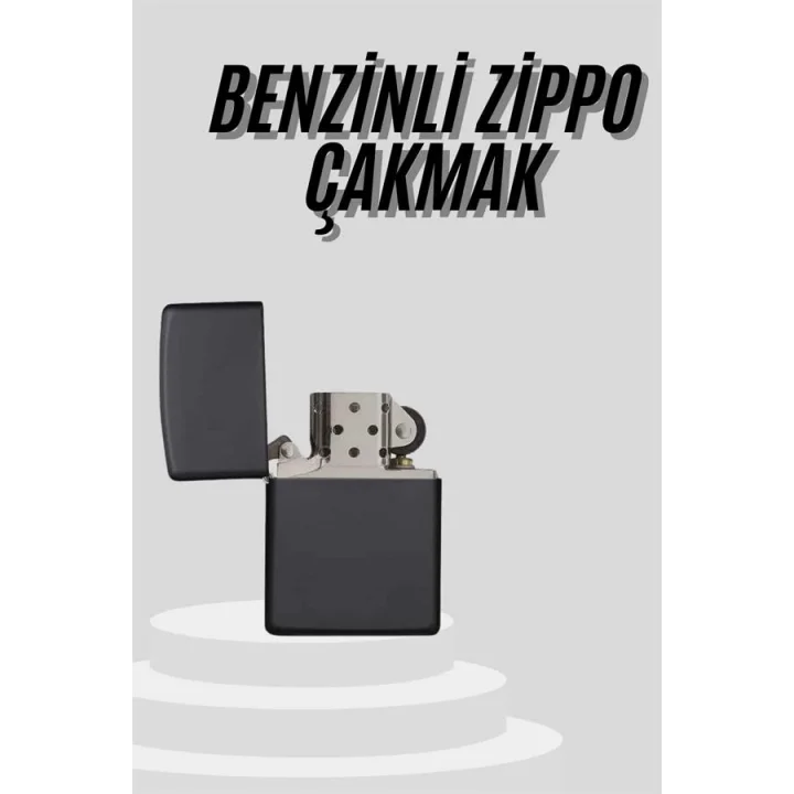 Mey İthalat® Çakmak Parlak Siyah Doldurulabilir Hedyelik Eşya