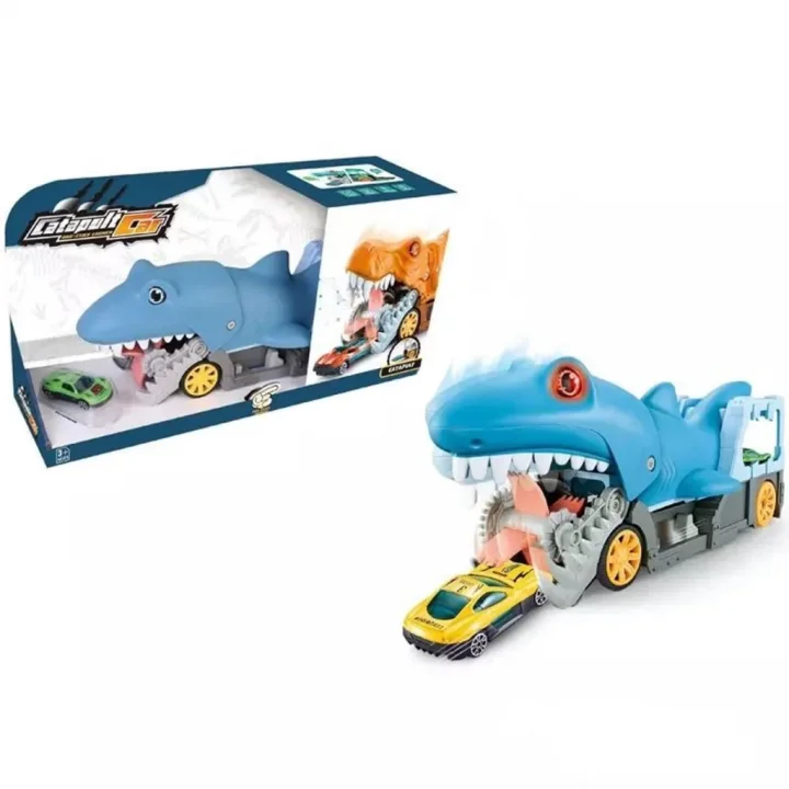 Mey İthalat® Araba Fırlatıcı Sesli Köpek Balığı