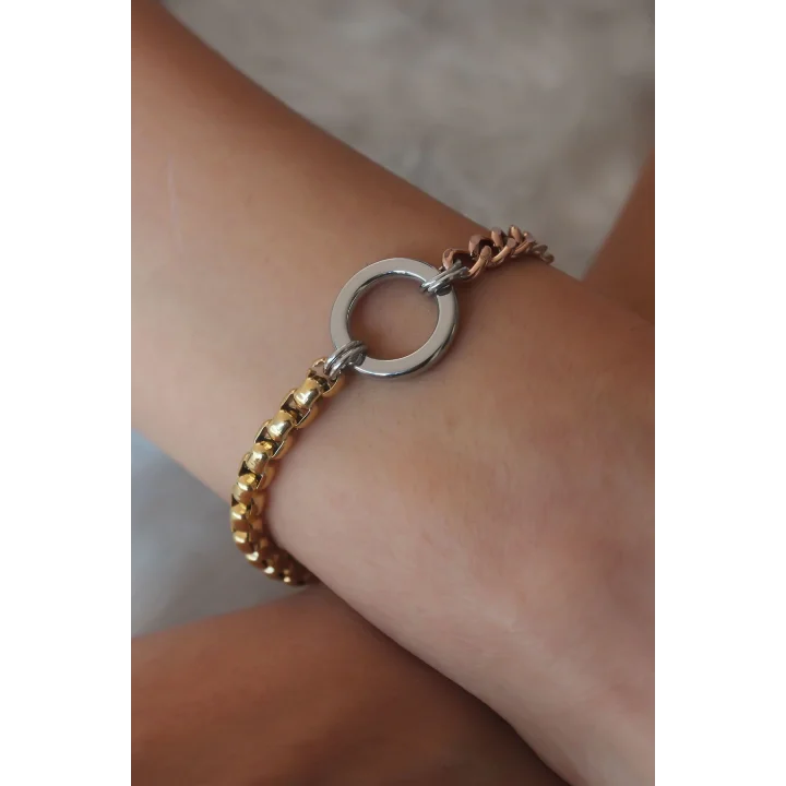 Mey İthalat® Çelik Mix Renk Kadın Bileklik