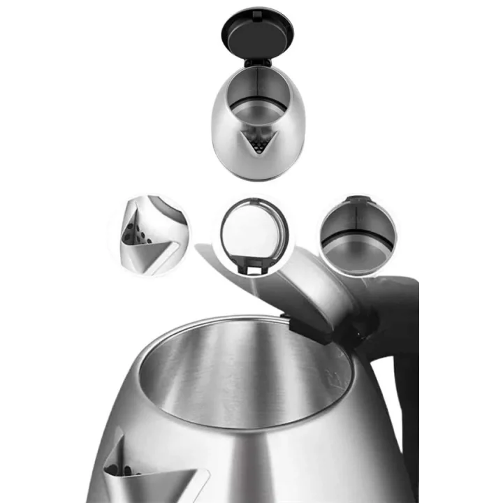 Mey İthalat® Çelik Su Isıtıcı Kettle Dayanıklı Paslanmaz Çelik Uzun Ömürlü