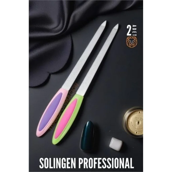 Mey İthalat® Çelik Tırnak Törpüsü 2 adet Solingen Profesyonel