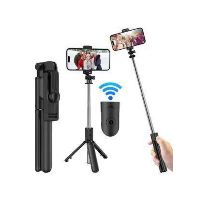 Mey İthalat® Cep Telefonu Tripod Standı Manyetik Selfie Sopa Bluetooth Uzaktan Kumandalı