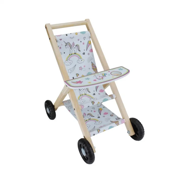 Mey İthalat® ÇG71 Okutan, Ahşap Bebek Arabası