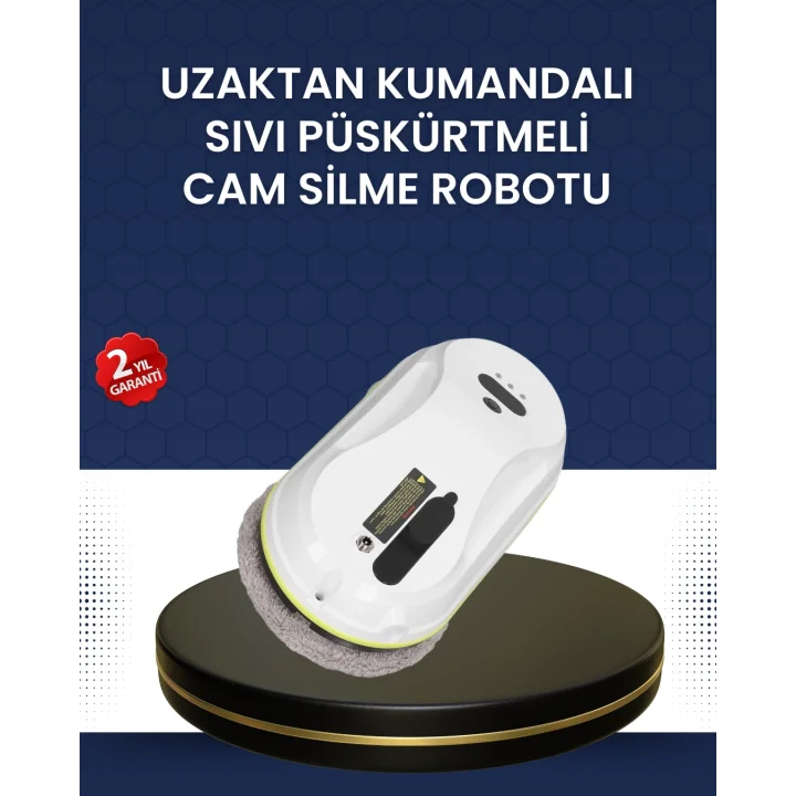 Mey İthalat® Çift Diskli Güvenli Otomatik Cam Silme Robotu