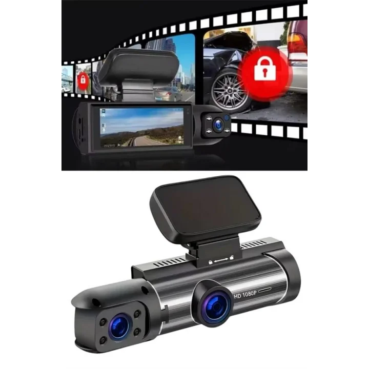 Mey İthalat® Çift Kameralı Araç Kamerası Ön ve Arka Kameralı