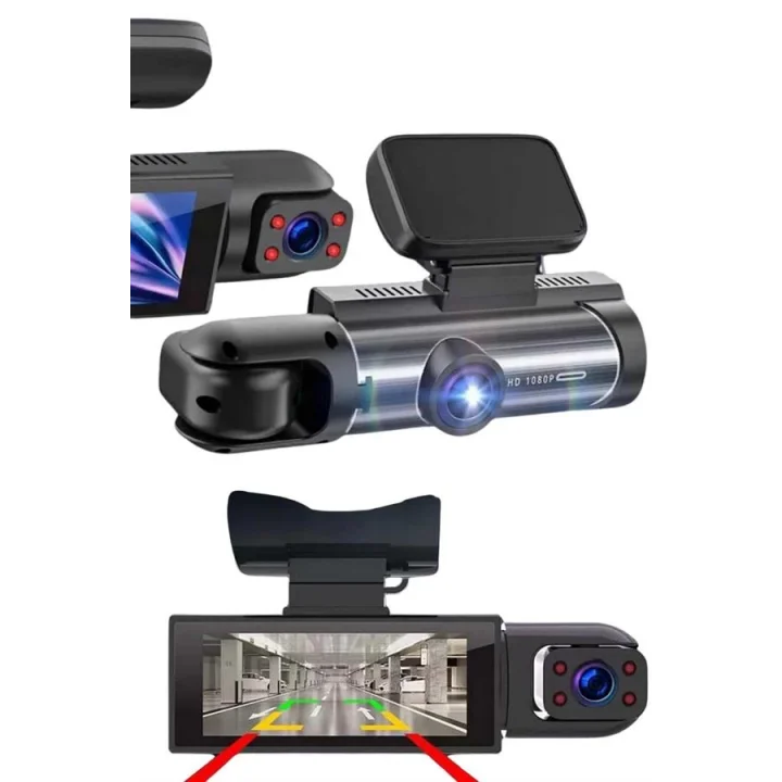 Mey İthalat® Çift Kameralı Araç Kamerası Ön ve Arka Kameralı