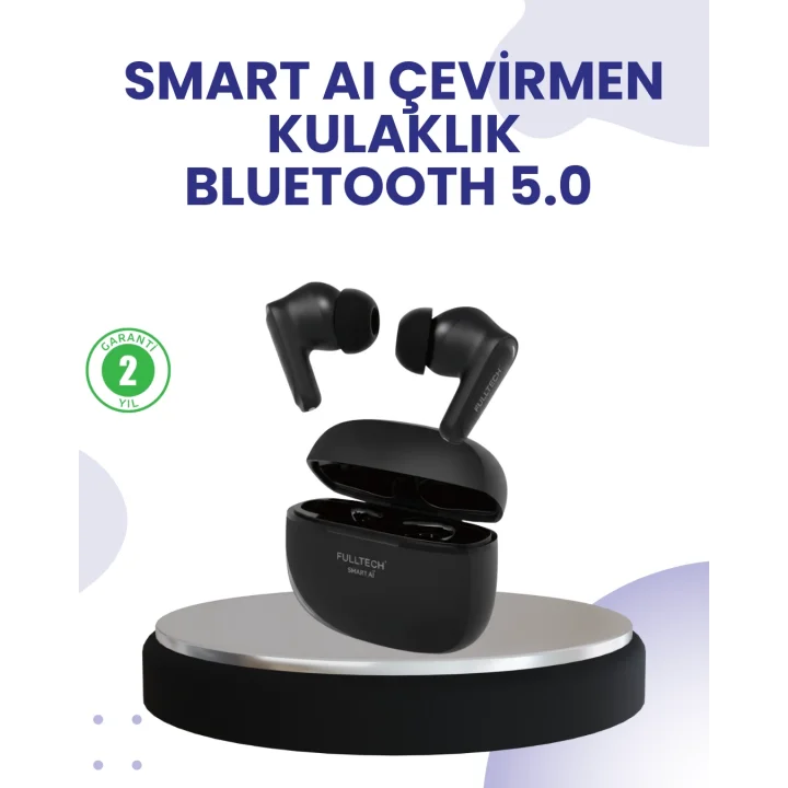 Mey İthalat® Çift Mikrofonlu Kablosuz Kulaklık ANC ENC ve Oyun Modlu