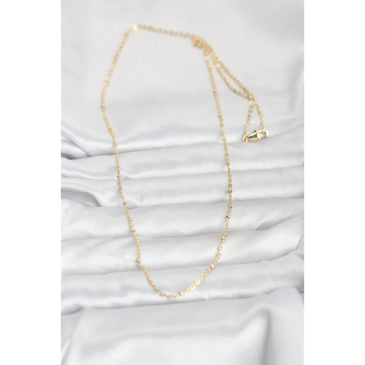 Mey İthalat® CM 14K Gold Renk Burgu Model 60 cm Kadın Kolye