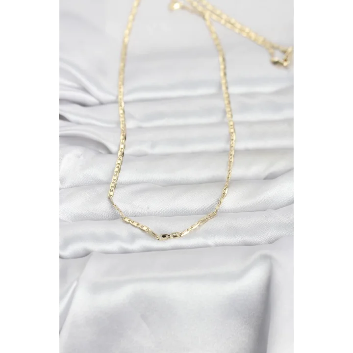 Mey İthalat® CM 14K Gold Renk Gemici Zincir Model 60 cm Kadın Kolye