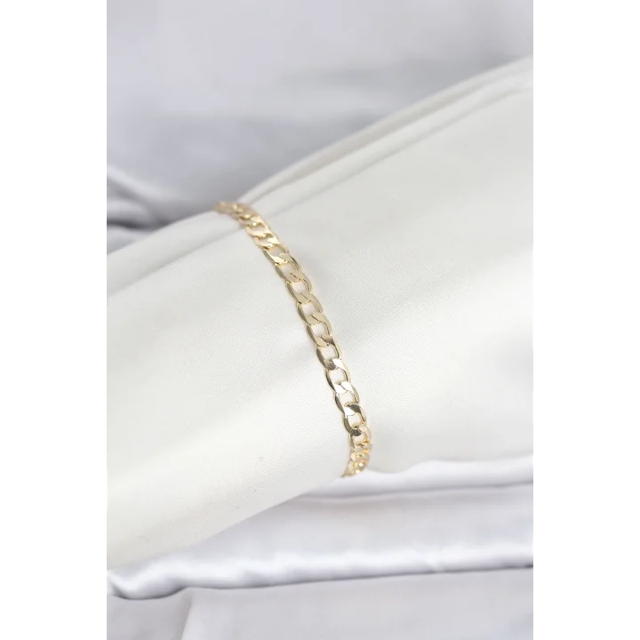 Mey İthalat® CM 14K Gold Renk Halka Zincir Model Kadın Bileklik