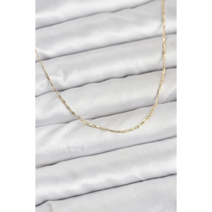 Mey İthalat® CM 14K Gold Renk Kesme Model 60 cm Kadın Kolye