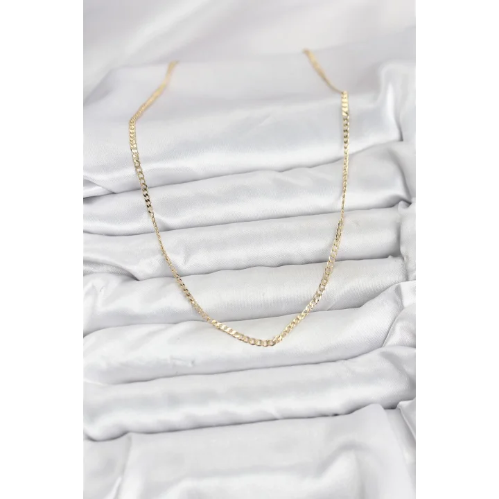 Mey İthalat® CM 14K Gold Renk Pirinç Zincir Model Kadın Kolye