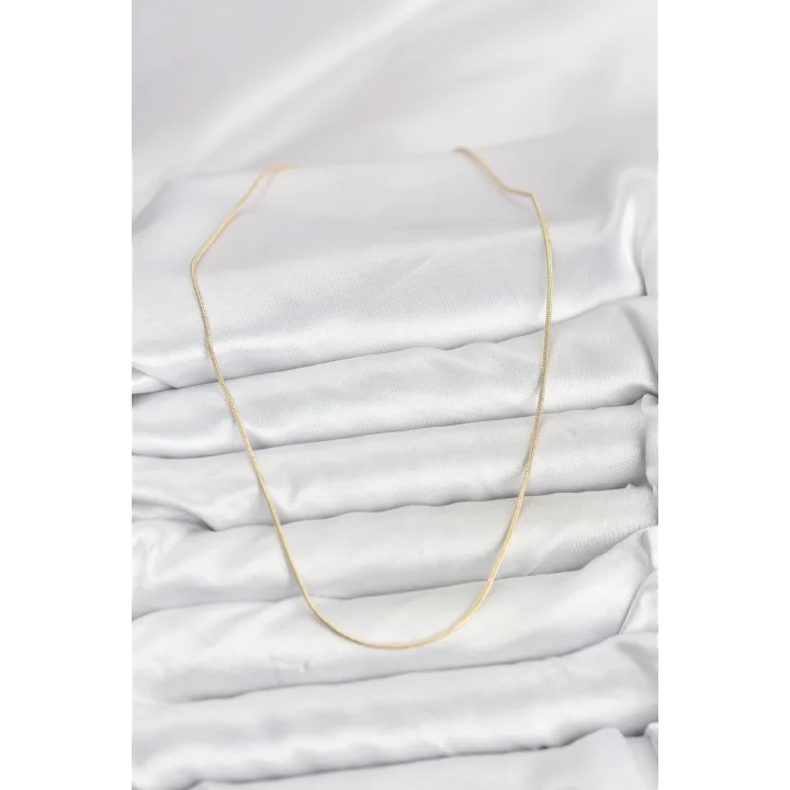Mey İthalat® CM 14K Gold Renk Yılan Zincir Model Kadın Kolye