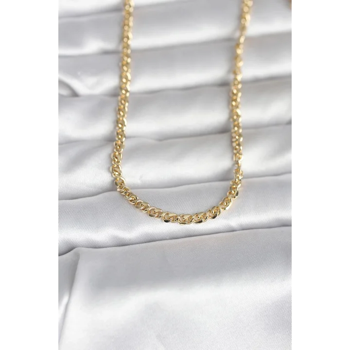 Mey İthalat® CM 14K Gold Renk Zincir Model 60 cm Kadın Kolye