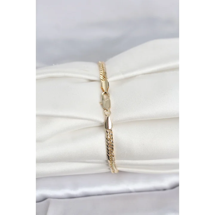 Mey İthalat® CM 14K Gold Renk Zincir Model Kadın Bileklik