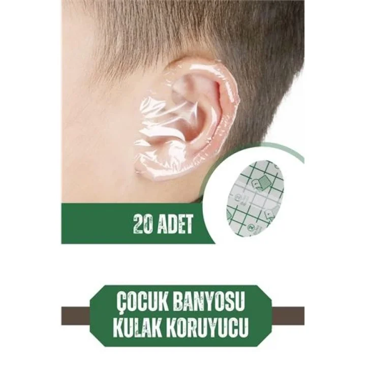 Mey İthalat® Çocuk Banyo Kulak Koruyucu Su Geçirmez 20 Adet