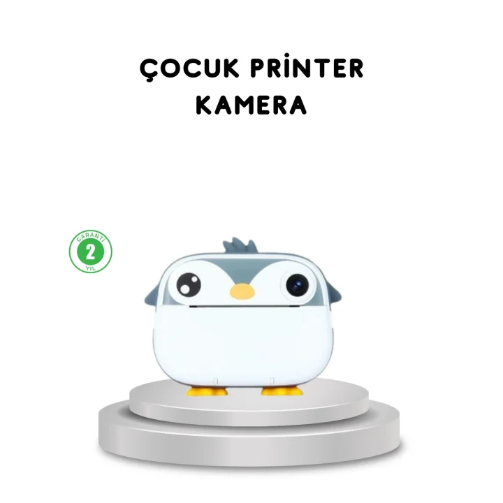 Mey İthalat® Çocuk Fotoğraf Makinesi Termal Baskılı Anında Çıktı HD Video Kayıtlı