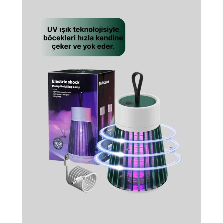 Mey İthalat® Çocuk ve Evcil Hayvan Dostu Sivrisinek Yakalama Lambası