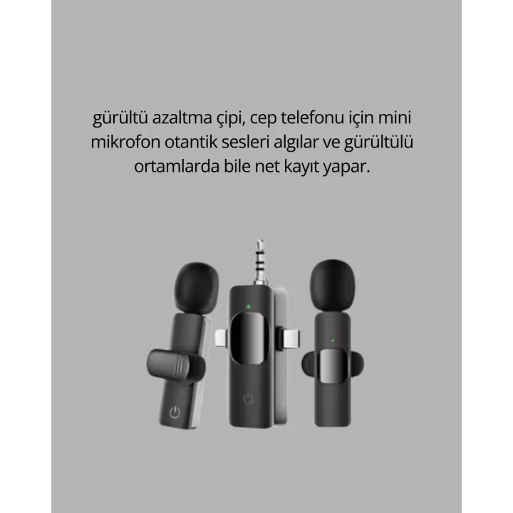 Mey İthalat® Çok Yönlü Mikrofon - Net Ses, Uzun Pil