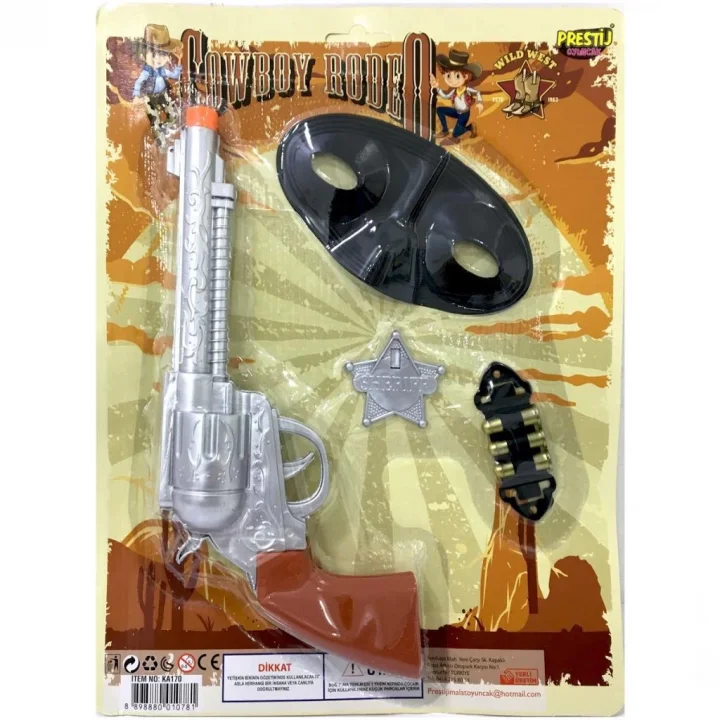 Mey İthalat® Cowboy Rodeo Şerif Yıldızlı Kartela Kovboy Seti