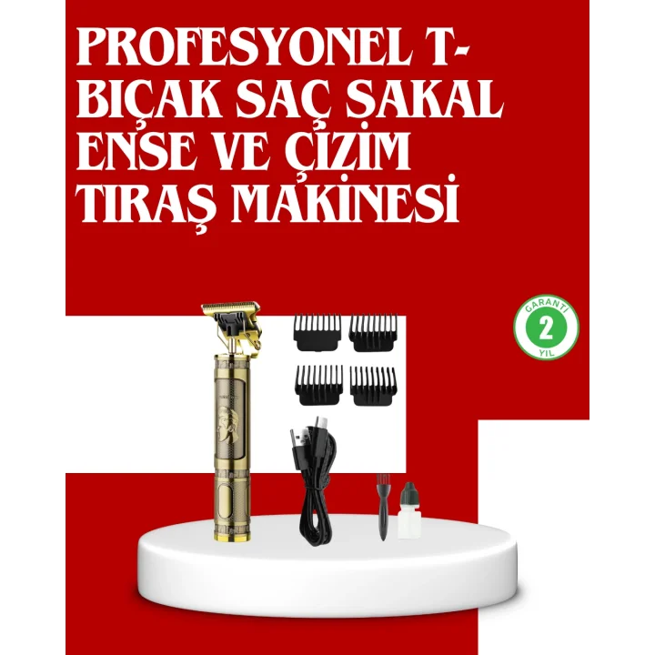 Mey İthalat® Daling Profesyonel Tıraş Makinesi Islak ve Kuru Kullanım
