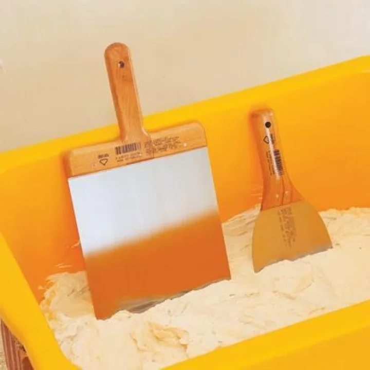 Mey İthalat® Dekor 006 Macun Ispatulası 12 cm Ahaşap Saplı