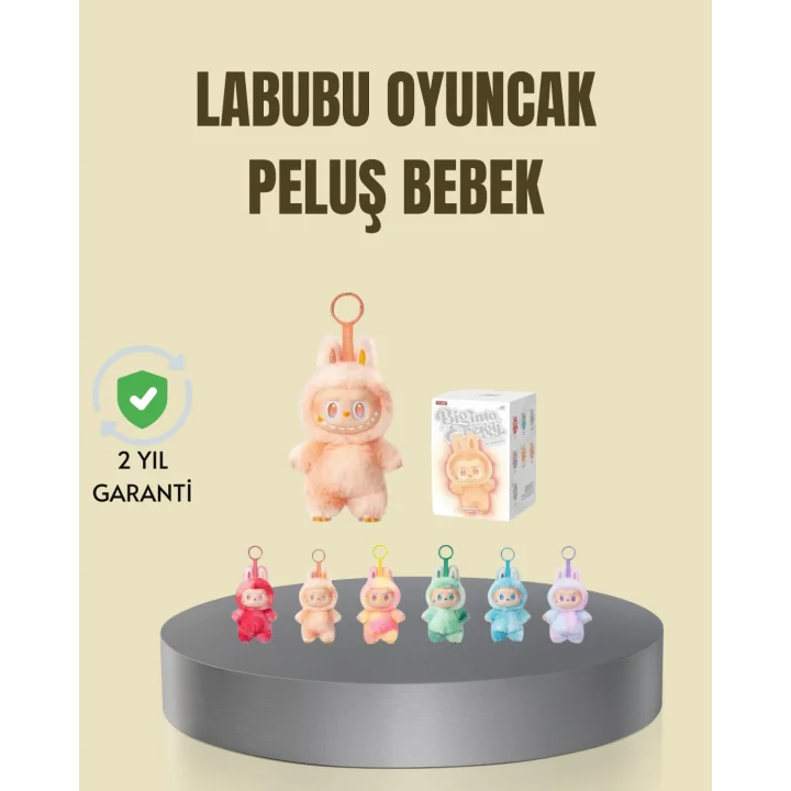 Mey İthalat® Dekoratif Labubu Peluş Figür Oyuncak Yeni Seri