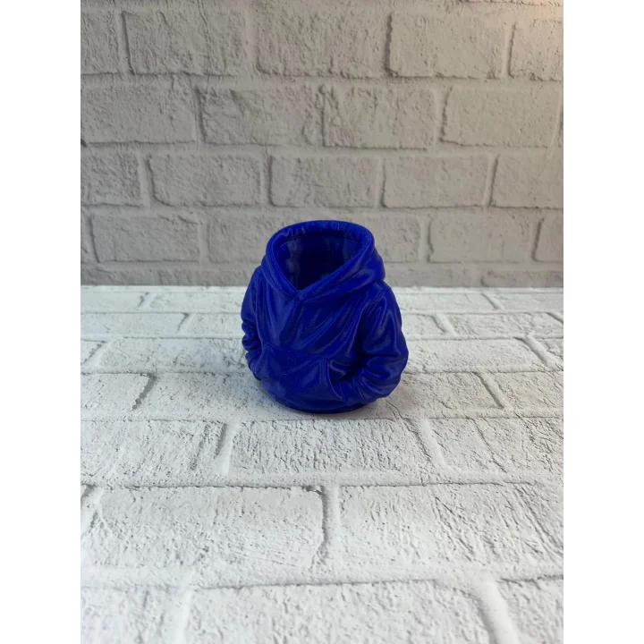 Mey İthalat® Dekoratif Lacivert Hoodie Kalemlik 10x10 cm