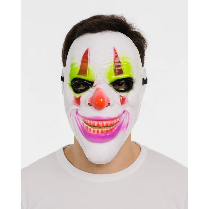 Mey İthalat® Delirten Gülüş Psikopat Palyaço Temalı Joker Maskesi