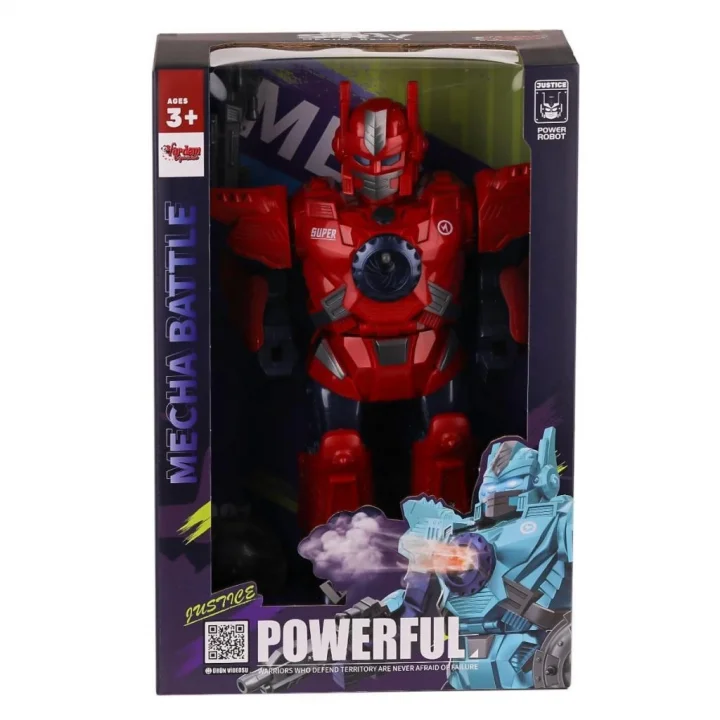 Mey İthalat® DF-6052 Işıklı ve Müzikli Buhar atan Robot -Vardem Oyuncak