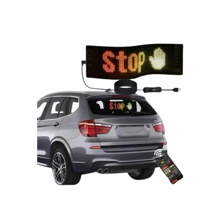 Mey İthalat® Digital Araba Yazısı Ekran Matrix En Büyük Boy Matrix LED Panel 19*96 pıxel