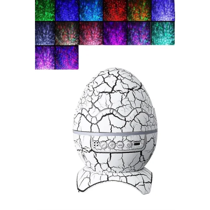 Mey İthalat® Dinozor Speaker Renk Değiştirme Projeksiyon Modu Bluetooth Hoparlör Gece Lambası