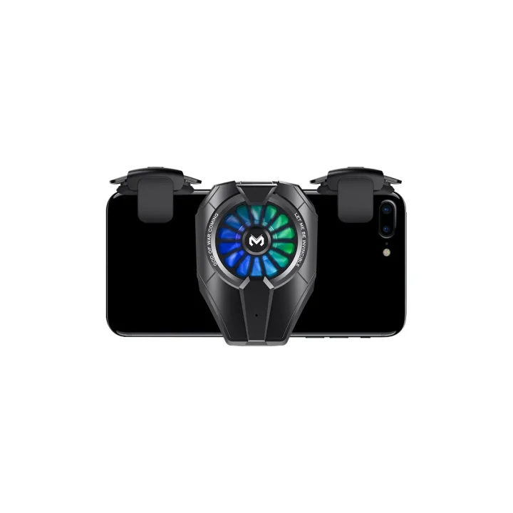 Mey İthalat®  DL06 RGB Radyatör Telefon Soğutucu Fan - Siyah