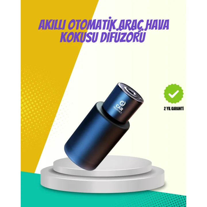 Mey İthalat® Doğal Difüzyonlu Şarjlı Oto Kokusu Cam Gövdeli