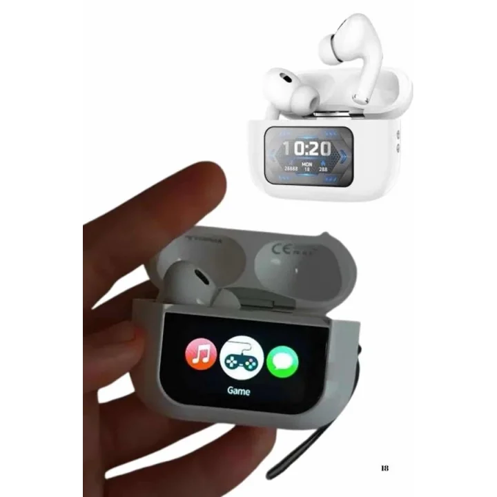 Mey İthalat® Dokunmatik Ekranlı Air Pro 2 ANC Kulaklık Kablosuz Çok Fonksiyonlu