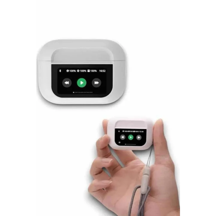 Mey İthalat® Dokunmatik Ekranlı Bluetooth Kulaklık TWS İOS Android Tüm Telefonlara Uyumlu Kulaklık
