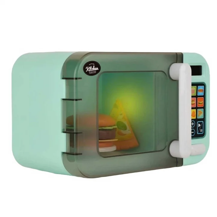 Mey İthalat® Dokunmatik Ekranlı Işıklı ve Sesli Oyuncak Mikrodalga Fırın