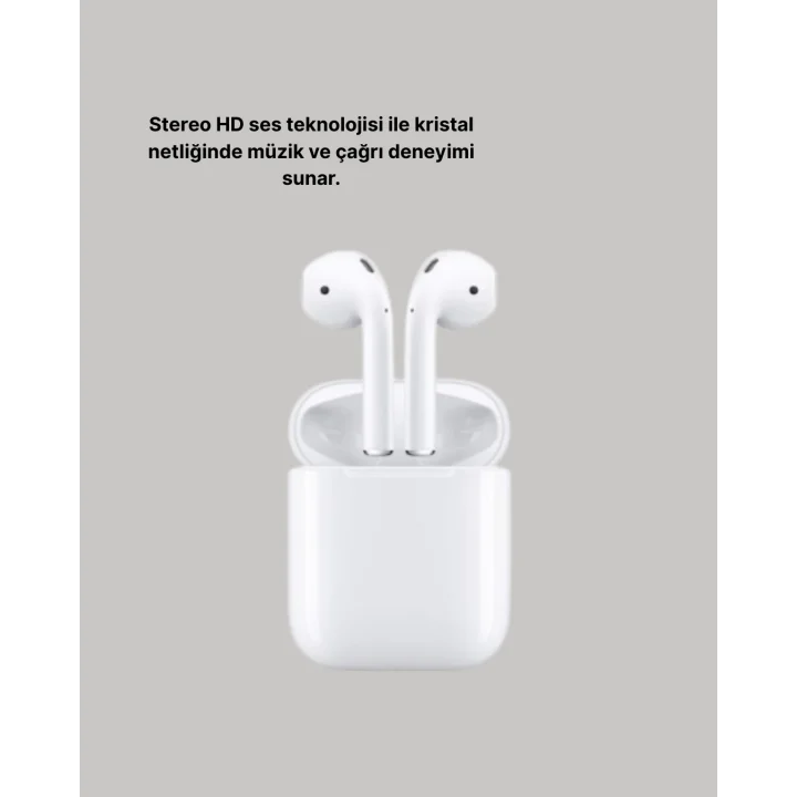 Mey İthalat® Dokunmatik Kontrollü 2. Nesil Bluetooth 5.0 Uzun Pil Ömürlü Kulaklık