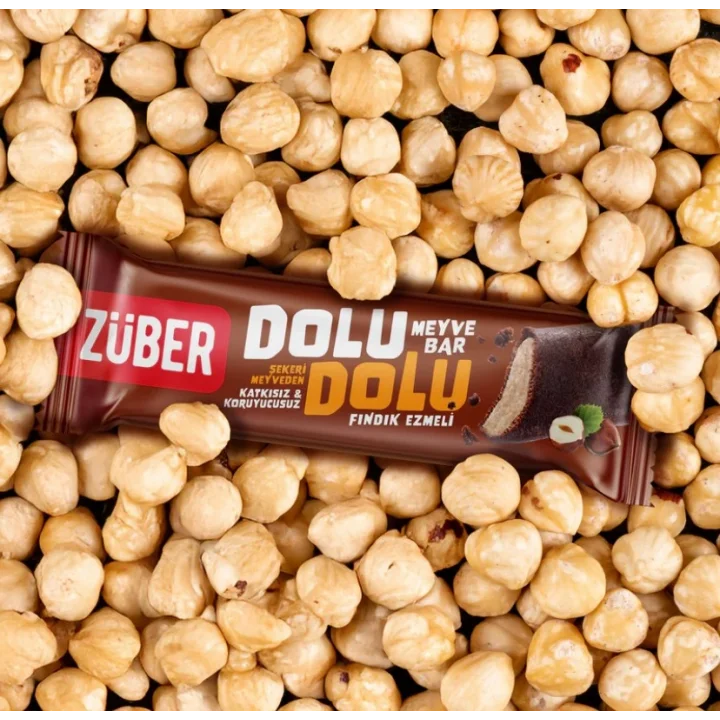 Mey İthalat®   Dolu Dolu Fındık Ezme Meyve Bar 30 Gr